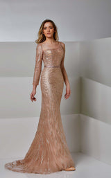 1 of 2 Modessa Couture M20250 Fawn