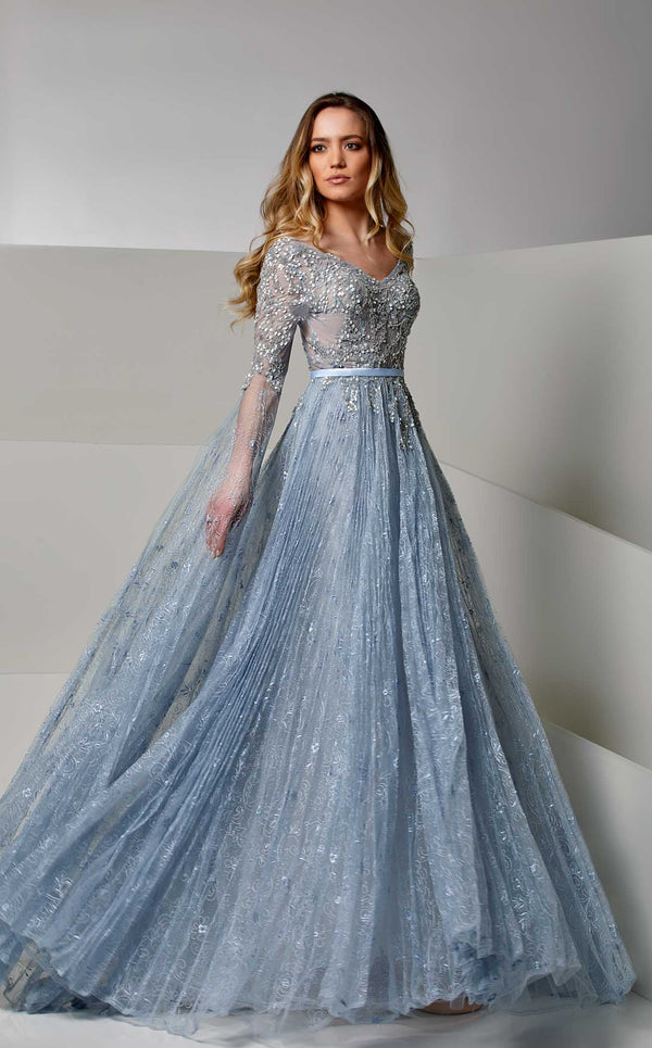 Modessa Couture M20252 Blue-Fog