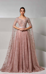 2 of 4 Modessa Couture M20252 Misty-Rose