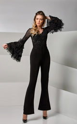 1 of 4 Modessa Couture M20253 Black