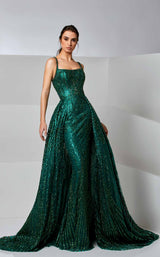 2 of 4 Modessa Couture M20255 Evergreen