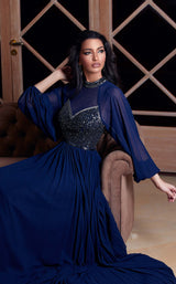 3 of 5 Modessa Couture M20259 Patriot-Blue