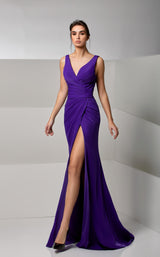 1 of 4 Modessa Couture M20262 Purple