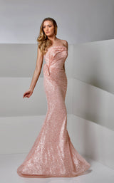 1 of 4 Modessa Couture M20273 Orange