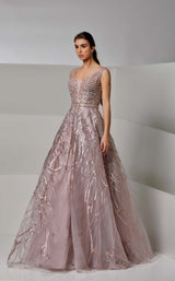 1 of 4 Modessa Couture M20275 Crystal Pink