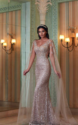 1 of 4 Modessa Couture M20277 Rose