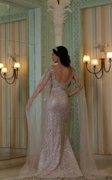 3 of 4 Modessa Couture M20277 Rose