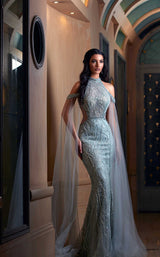 2 of 4 Modessa Couture M20279 Frosty-Green