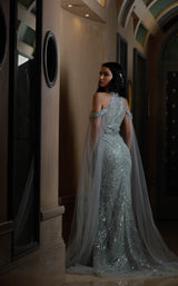 4 of 4 Modessa Couture M20279 Frosty-Green