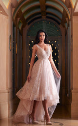 1 of 4 Modessa Couture M20280 Crystal-Pink