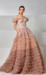2 of 4 Modessa Couture M20281 Rose