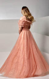4 of 4 Modessa Couture M20283 Coral/Pink