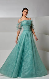 2 of 4 Modessa Couture M20283 Frosty-Green