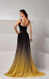 3 of 4 Modessa Couture M20284 Black/Yellow