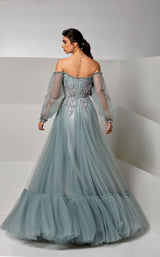 3 of 4 Modessa Couture M20287 Frosty-Green