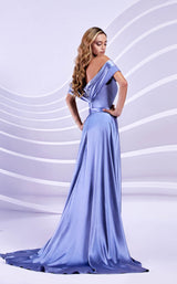 4 of 4 Modessa Couture M20303 Silver/Blue