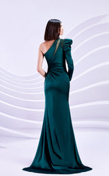 3 of 4 Modessa Couture M20307 Hunter-Green
