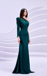 1 of 4 Modessa Couture M20307 Hunter-Green