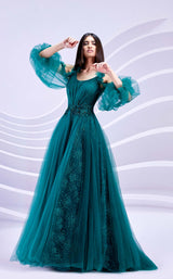 1 of 4 Modessa Couture M20309 Evergreen