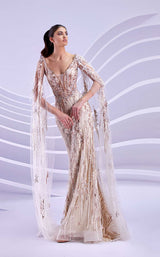 2 of 4 Modessa Couture M20310 Beige