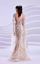 4 of 4 Modessa Couture M20310 Beige