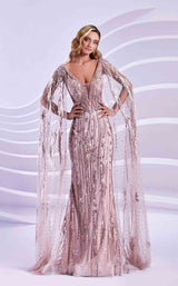 1 of 4 Modessa Couture M20310 Peach