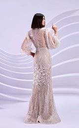 3 of 4 Modessa Couture M20313 Khaki