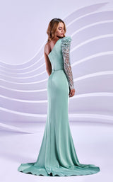 3 of 4 Modessa Couture M20315 Light-Green