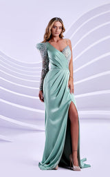 1 of 4 Modessa Couture M20315 Light-Green