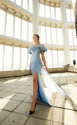 3 of 5 Modessa Couture M20316 Blue