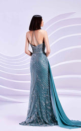 4 of 4 Modessa Couture M20317 Frosty-Green