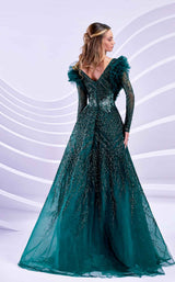 3 of 4 Modessa Couture M20318 Hunter Green