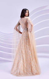 4 of 4 Modessa Couture M20319 Gold