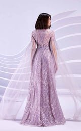 3 of 4 Modessa Couture M20319 Lilac-Marble