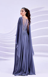 4 of 4 Modessa Couture M20321 Grey/Blue
