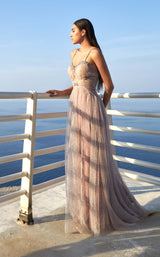 1 of 3 Modessa Couture M20323 Lilac-Marble