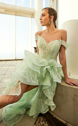 3 of 5 Modessa Couture M20324 Light-Green