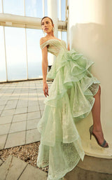 2 of 5 Modessa Couture M20324 Light-Green