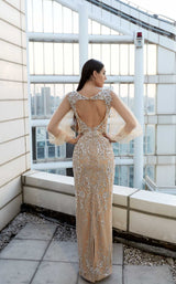 4 of 4 Modessa Couture M20325 Gold