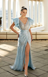 3 of 7 Modessa Couture M20328 Sky-Blue