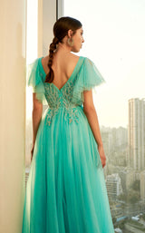 4 of 4 Modessa Couture M20331 Aqua
