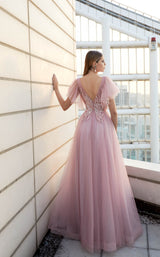3 of 4 Modessa Couture M20331 Lilac-Marble