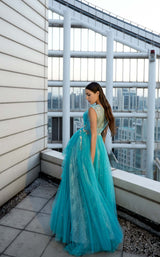 4 of 4 Modessa Couture M20332 Blue