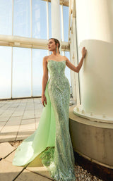 3 of 5 Modessa Couture M20333 Frosty-Green