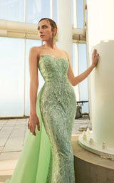 4 of 5 Modessa Couture M20333 Frosty-Green