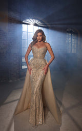 1 of 5 Modessa Couture M20333 Gold