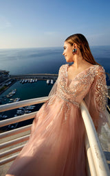 3 of 5 Modessa Couture M20334 Misty-Rose