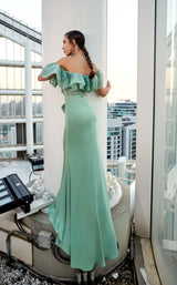 7 of 7 Modessa Couture M20335 Grey-Green