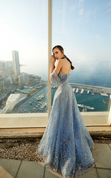 5 of 6 Modessa Couture M20337 Blue
