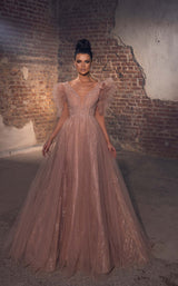 2 of 5 Modessa Couture M20338 Misty-Rose